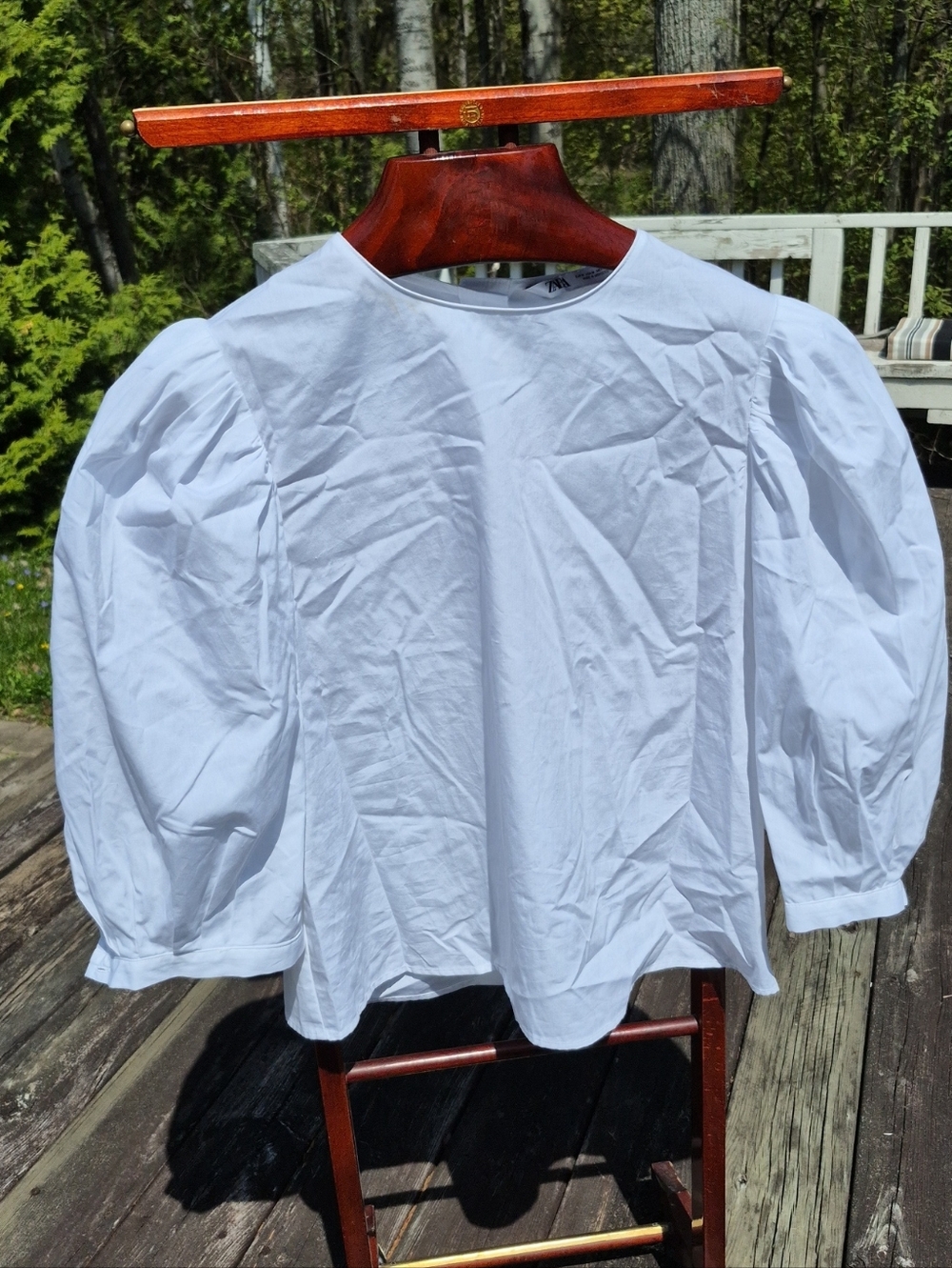Zara White Pure White Women's Top